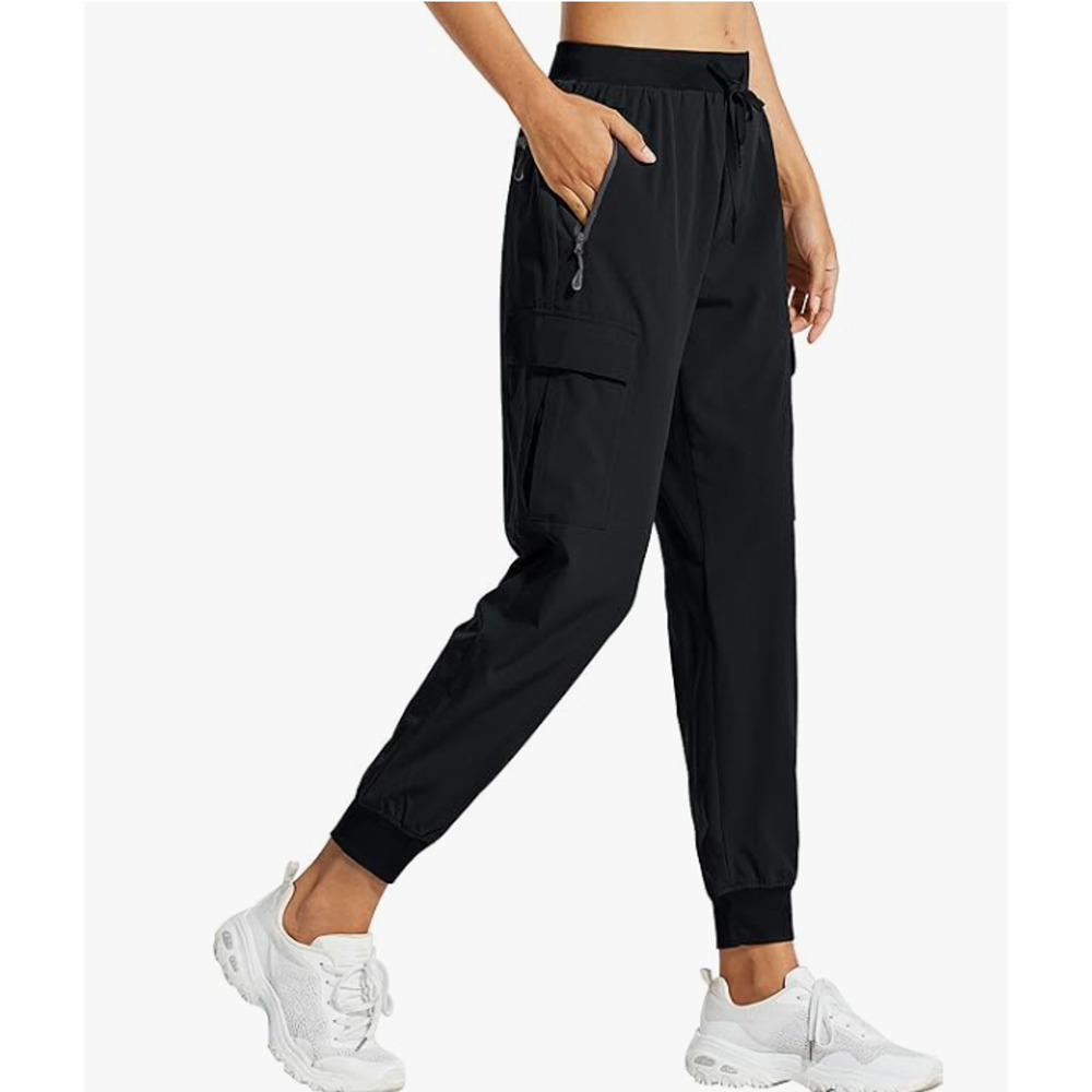 Libin Womens Cargo Joggers Lightweight Quick Dry Hiking Pants Athletic Lounge M